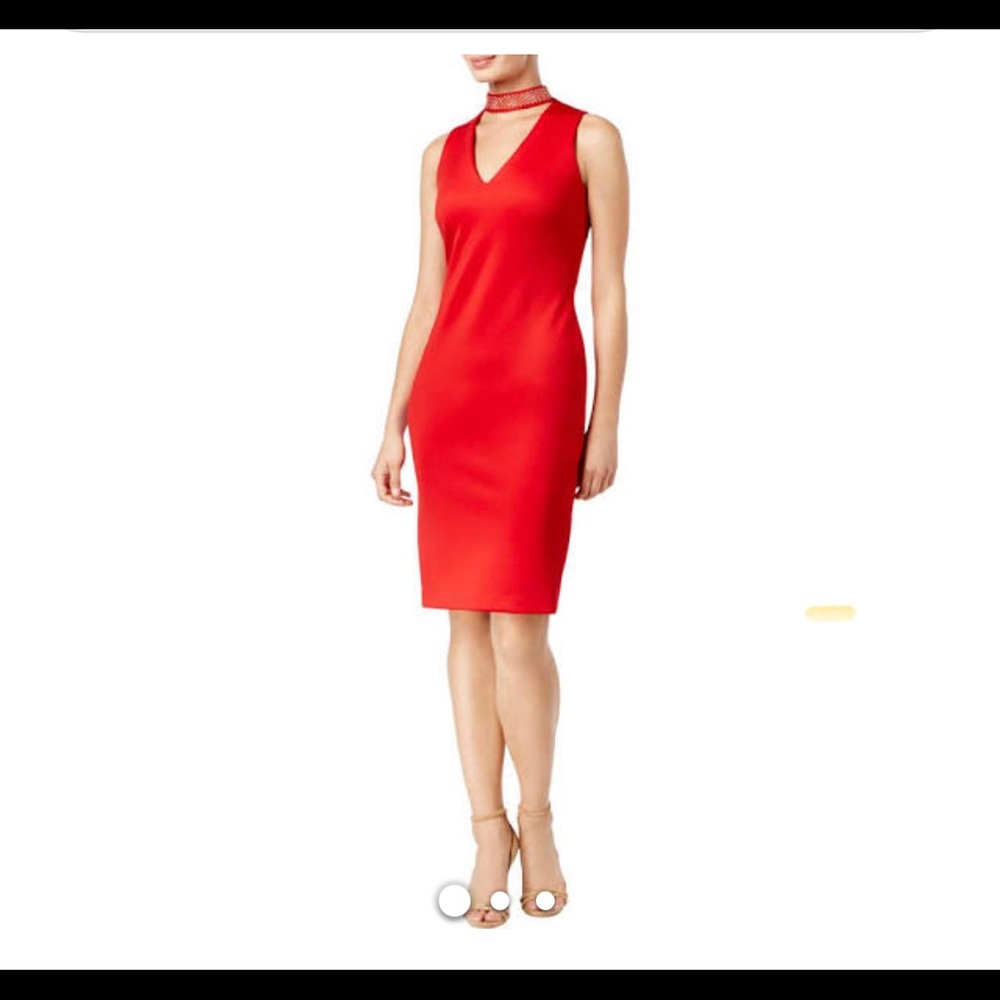 Red Calvin Klein dress new with tags